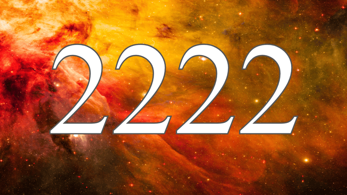 El número angelical 2222 y su significado: ¿por qué ves el 22:22?