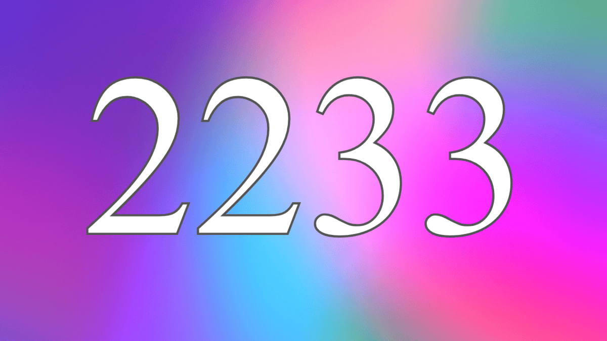 Significado del número angelical 2233: Confía en tus capacidades.